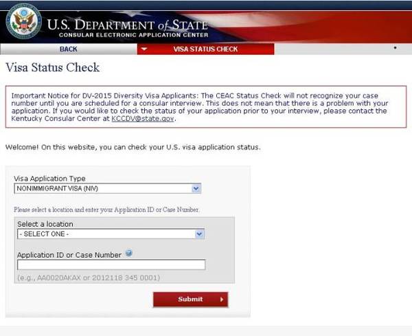 如何查询美国签证申请状态